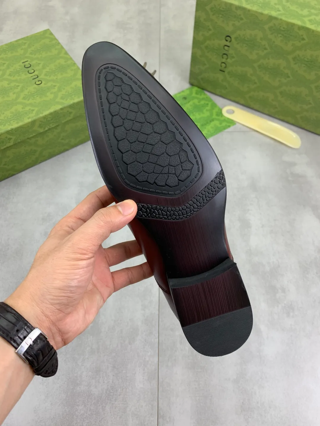 Men's Men's Shoes 💰P500 [New Style] 💰💎💎💎 [Gucci] GUCCI high-end men's formal business leather shoes, original order 1:1! Original imported high-end calfskin, original metal buckle, imported first-layer pigskin lining for feet, original high-end outsole, men's shoe size: 38-44
